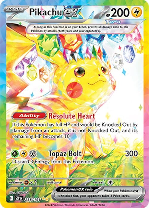 Image for Pikachu ex - 238/191 [SV08: Surging Sparks]