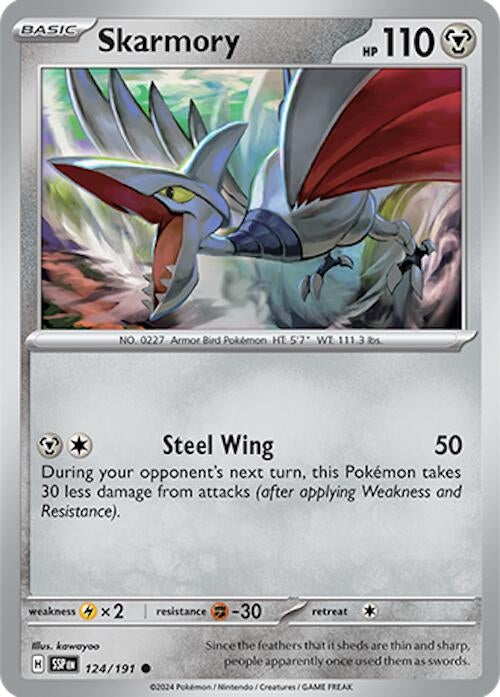 Image for Skarmory - 124/191 [SV08: Surging Sparks]