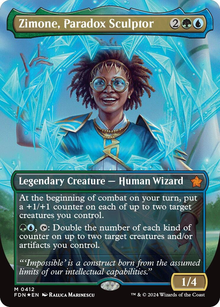 Image for Zimone, Paradox Sculptor (Borderless) (Mana Foil)