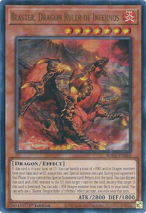 Image for Blaster, Dragon Ruler of Infernos (UR) (3010)