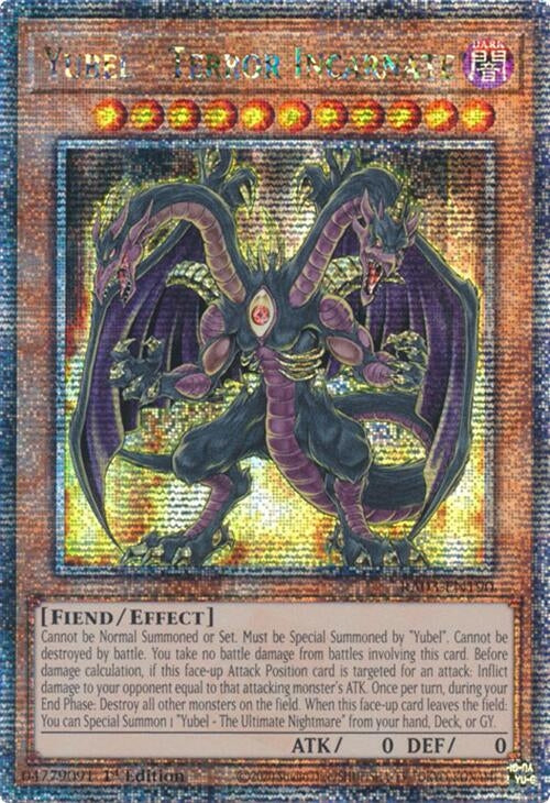 Image for Yubel - Terror Incarnate (Quarter Century Secret Rare) (3190)