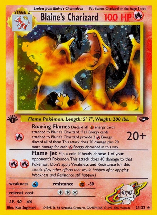 Blaine's Charizard (2/132) [Gym Challenge Unlimited]