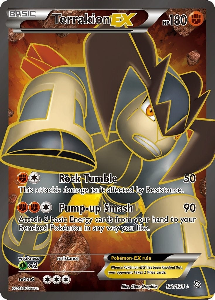 Terrakion EX 121 Full Art (121/124) [DRX]