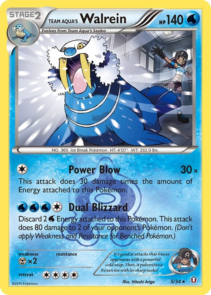 Team Aquas Walrein (5/34) [DCR]