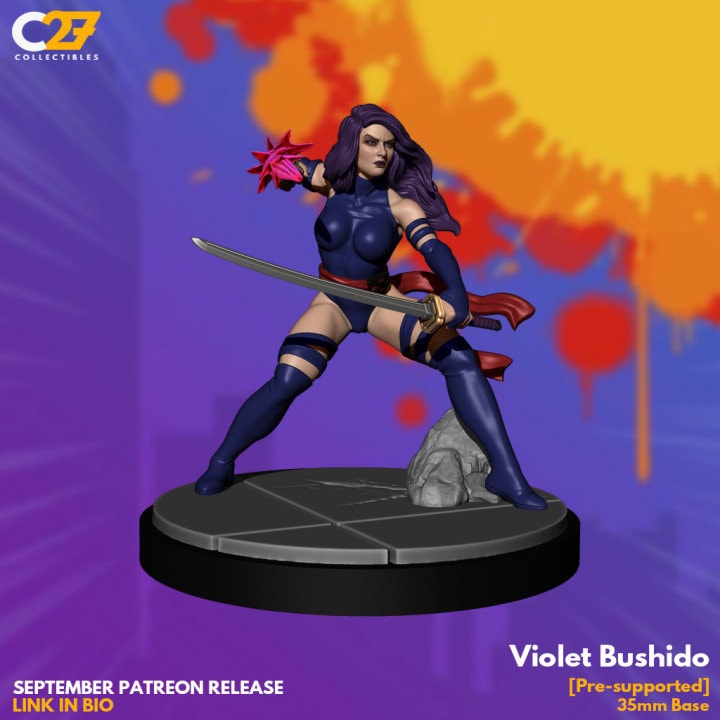 Psylocke 40mm Scale Miniature | Crisis Protocol Proxy | C27