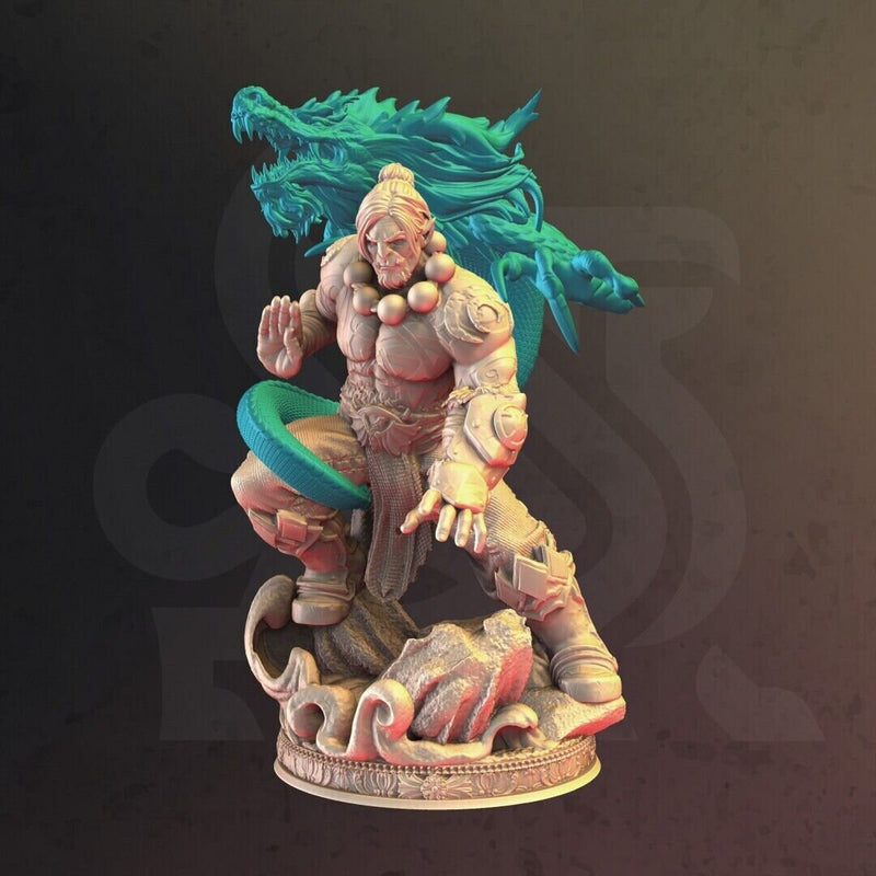 Dragon Spirit Orc Monk - Draak | DM Stash | DnD | Fantasy | Miniature