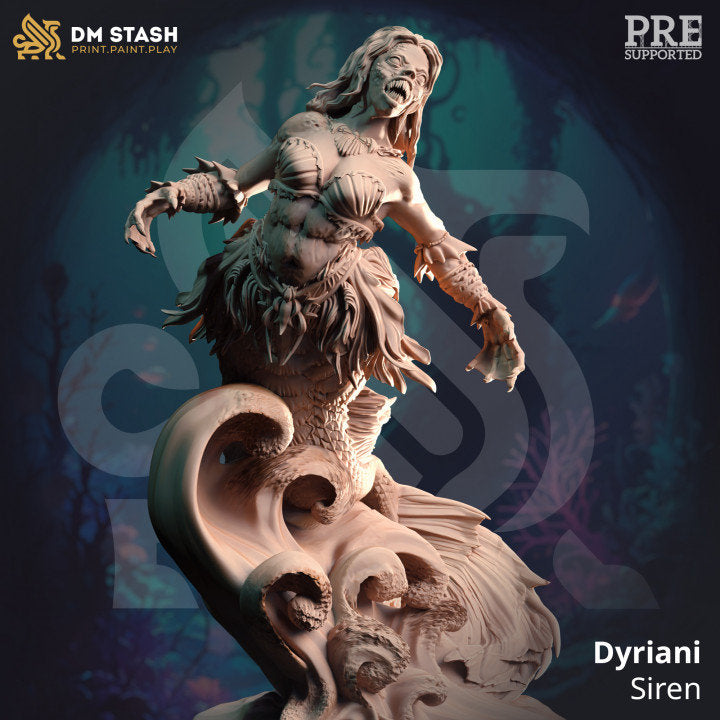 Dyriani, Siren (A) | DM Stash | DnD | Fantasy | Miniature