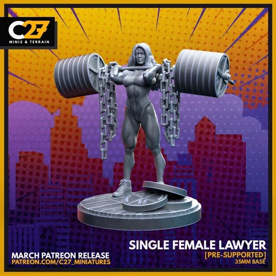 She|Hulk 40mm Scale Miniature | Crisis Protocol Proxy | C27