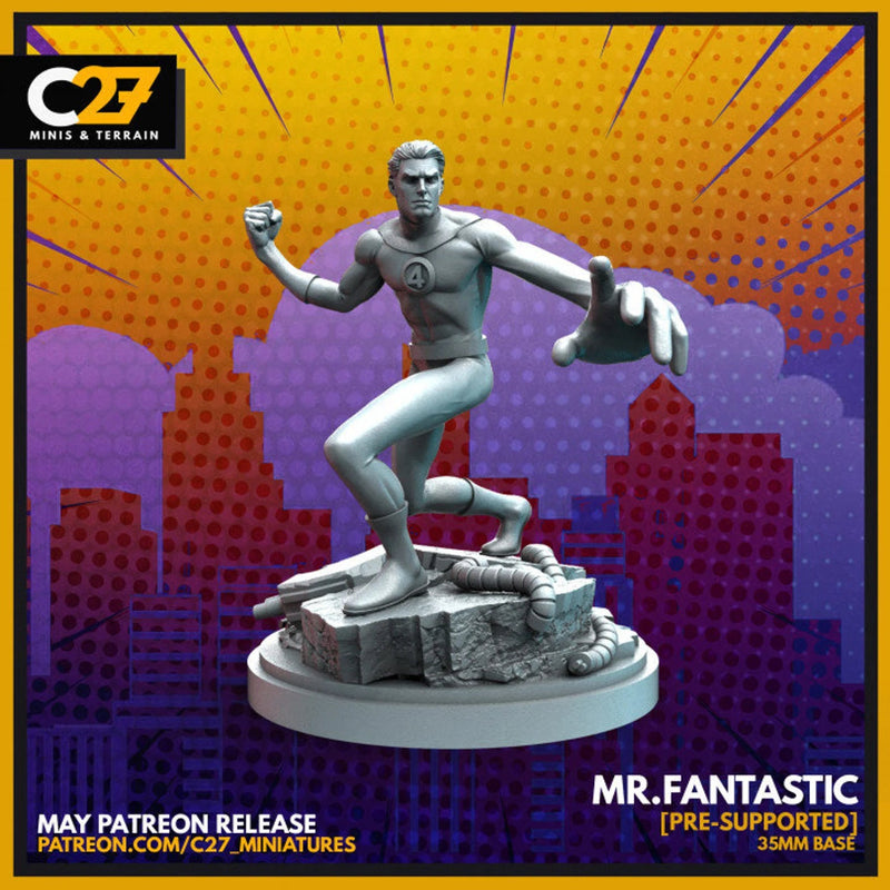 Reed Richards 40mm Scale Miniature | Crisis Protocol Proxy | C27