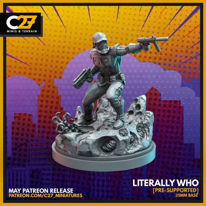 Star Lord 40mm Scale Miniature | Crisis Protocol Proxy | C27