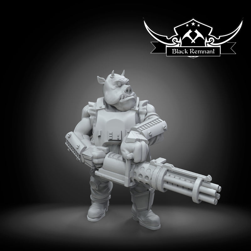 Pirate Pig Heavy Gunner - Star Wars Legion Proxy | Black Remnant