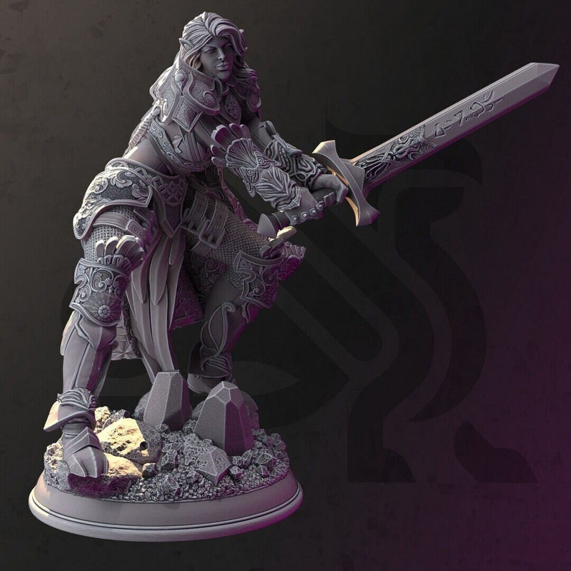 Elf Righteous Holy Paladin - Syrinlena | DM Stash | DnD | Fantasy | Miniature