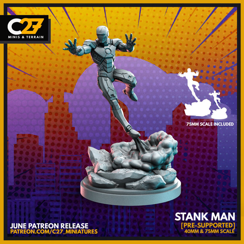 Iron Man 40mm Scale Miniature | Crisis Protocol Proxy | C27