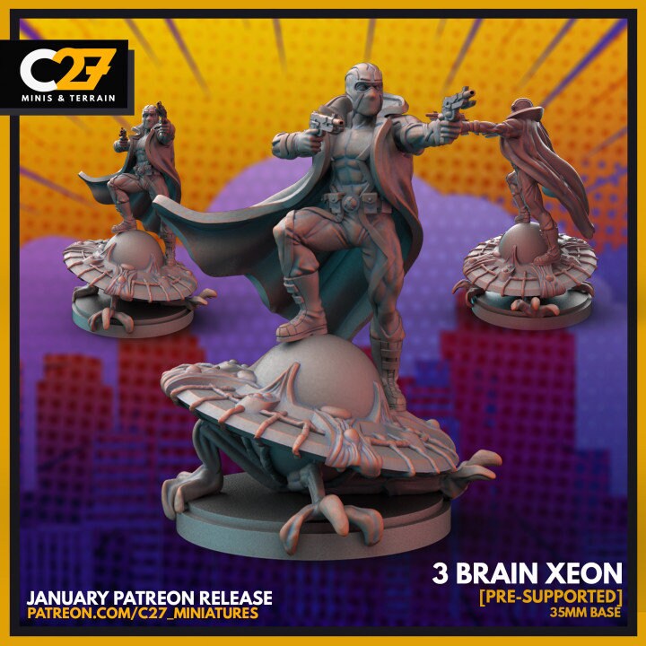 Fantomex 40mm Scale Miniature | Crisis Protocol Proxy | C27