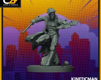 Gambit 40mm Scale Miniature | Crisis Protocol Proxy | C27