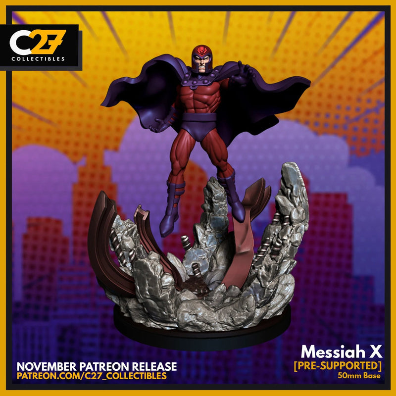 Magneto 40mm Scale Miniature | Crisis Protocol Proxy | C27