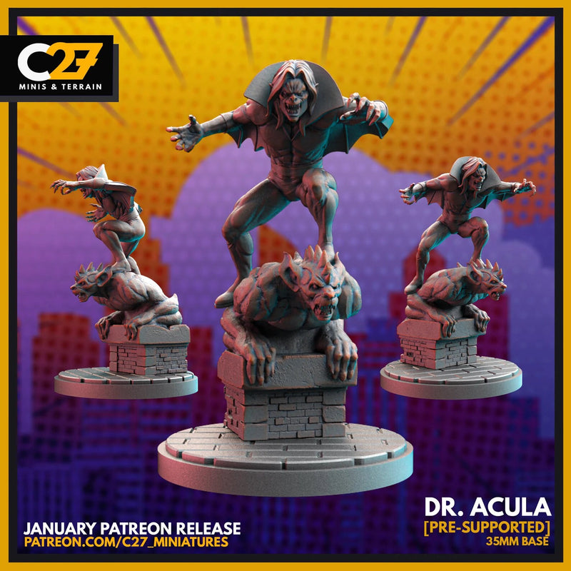 Morbius 40mm Scale Miniature | Crisis Protocol Proxy | C27