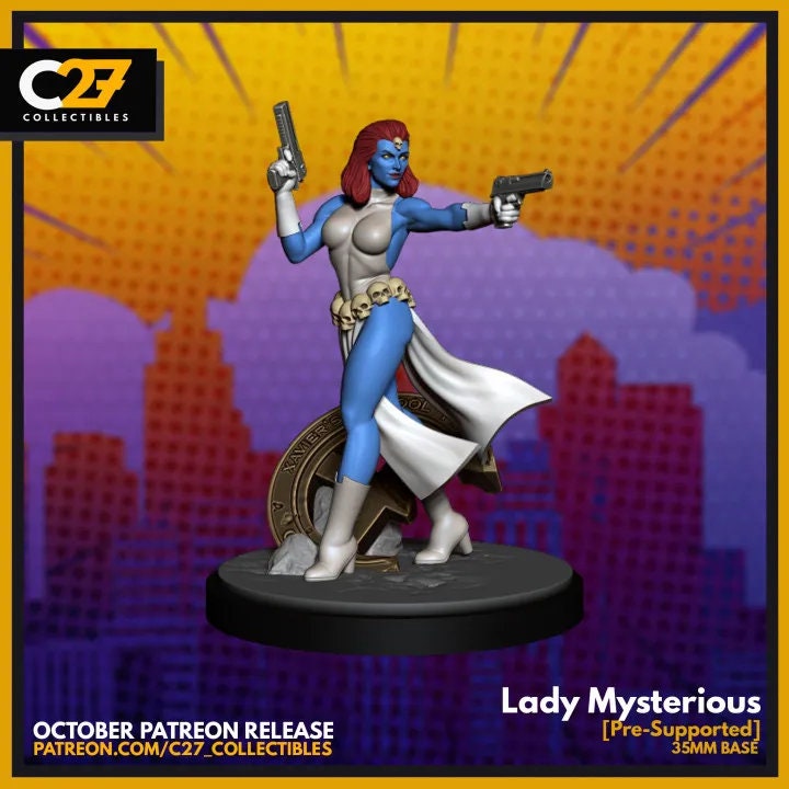 Mystique 40mm Scale Miniature | Crisis Protocol Proxy | C27