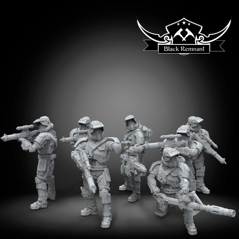 Old Troopers Squad - Star Wars Legion Proxy | Black Remnant