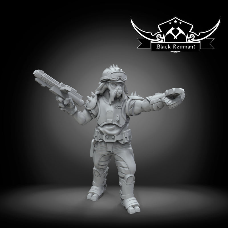 Poulp Pirate Leader - Star Wars Legion Proxy | Black Remnant