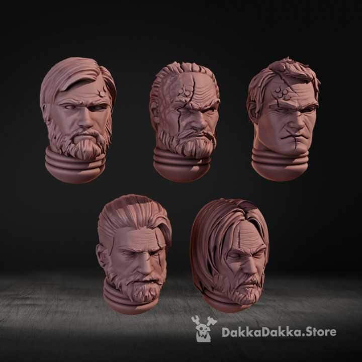 Legendary Heroes Head Bits | DakkaDakka | Grim Dark | Fantasy | One Page Rules