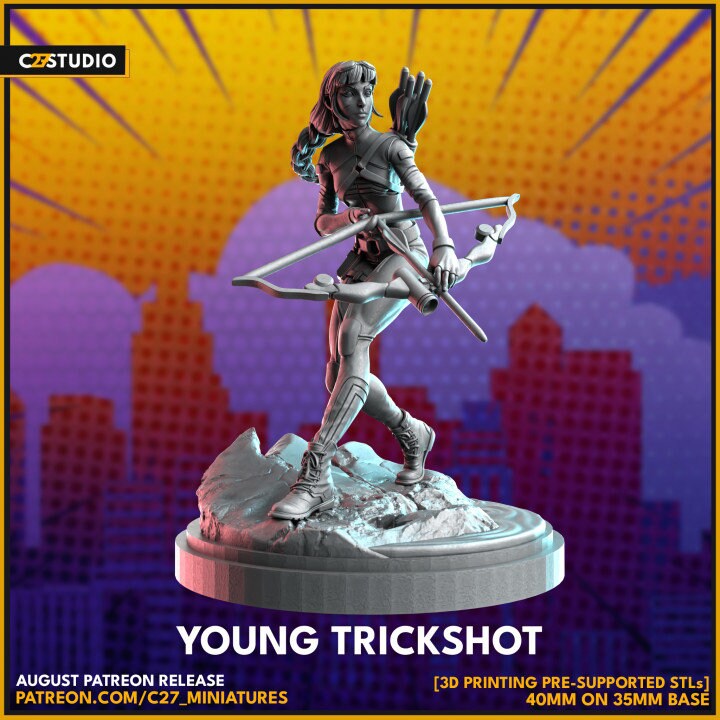 Kate Bishop 40mm Scale Miniature | Crisis Protocol Proxy | C27