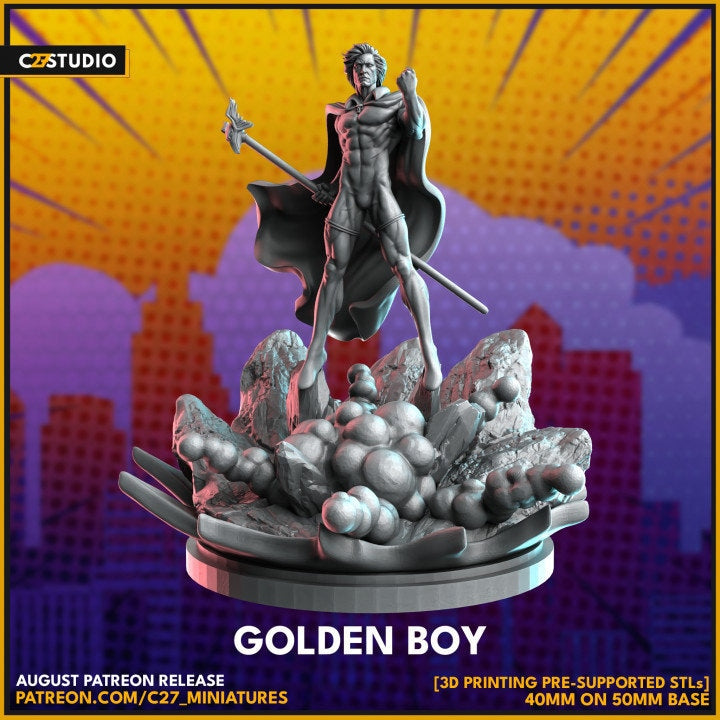 Adam Warlock 40mm Scale Miniature | Crisis Protocol Proxy | C27