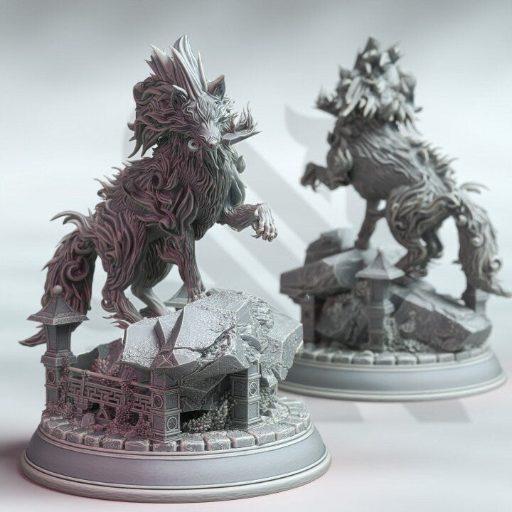 The Wolf Spirit - Amaru Taiyo | DM Stash | DnD | Fantasy | Miniature