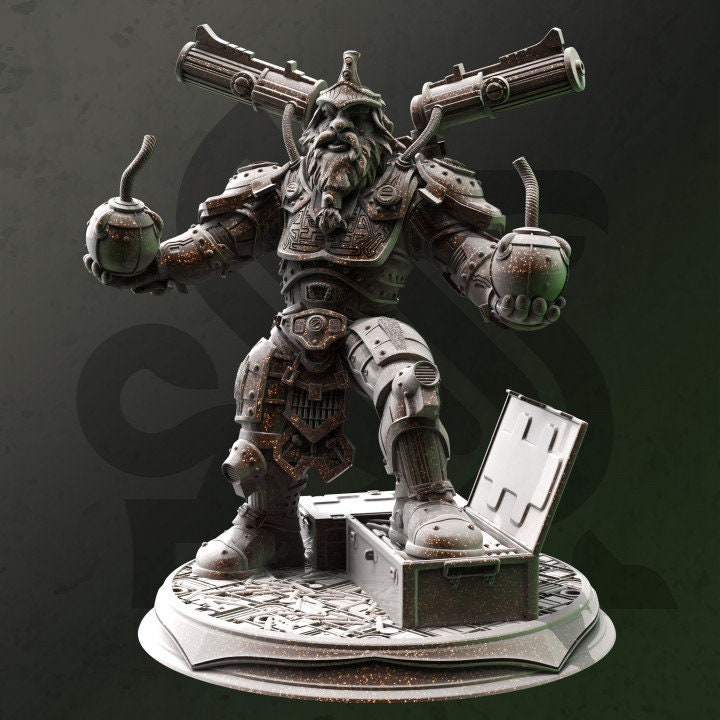 Dwarven Grenadier - Duktuk | DM Stash | DnD | Fantasy | Miniature