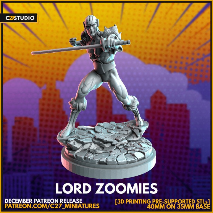 Baron Zemo 40mm Scale Miniature | Crisis Protocol Proxy | C27