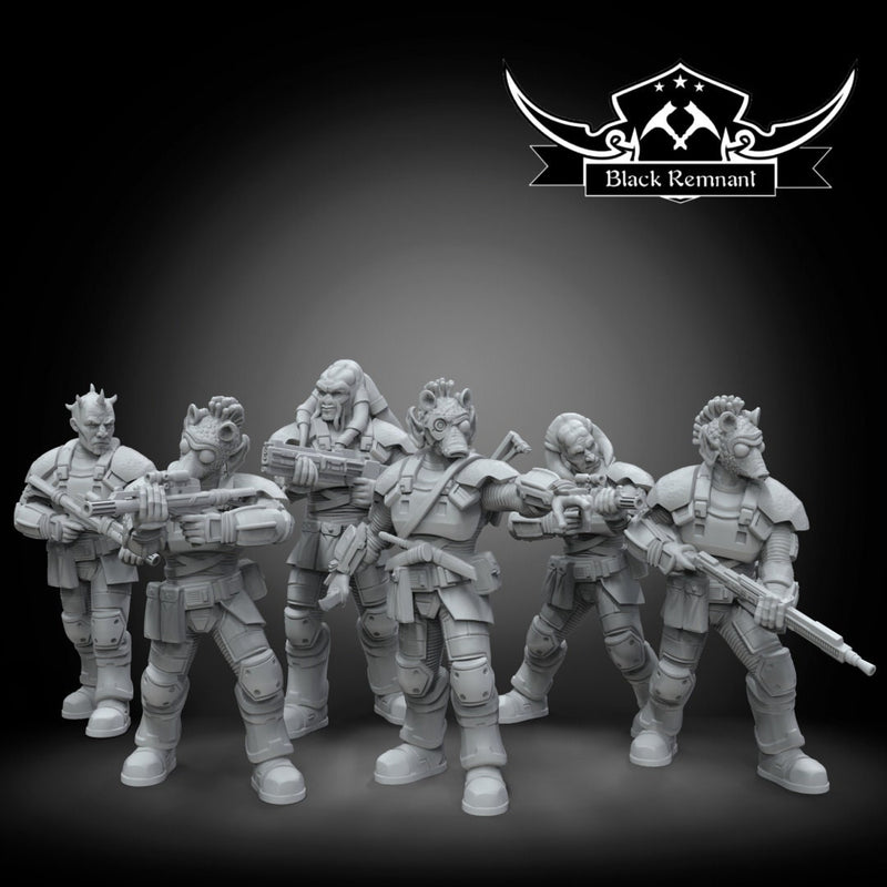 Armored Syndicate Soldiers - Star Wars Legion Proxy | Black Remnant