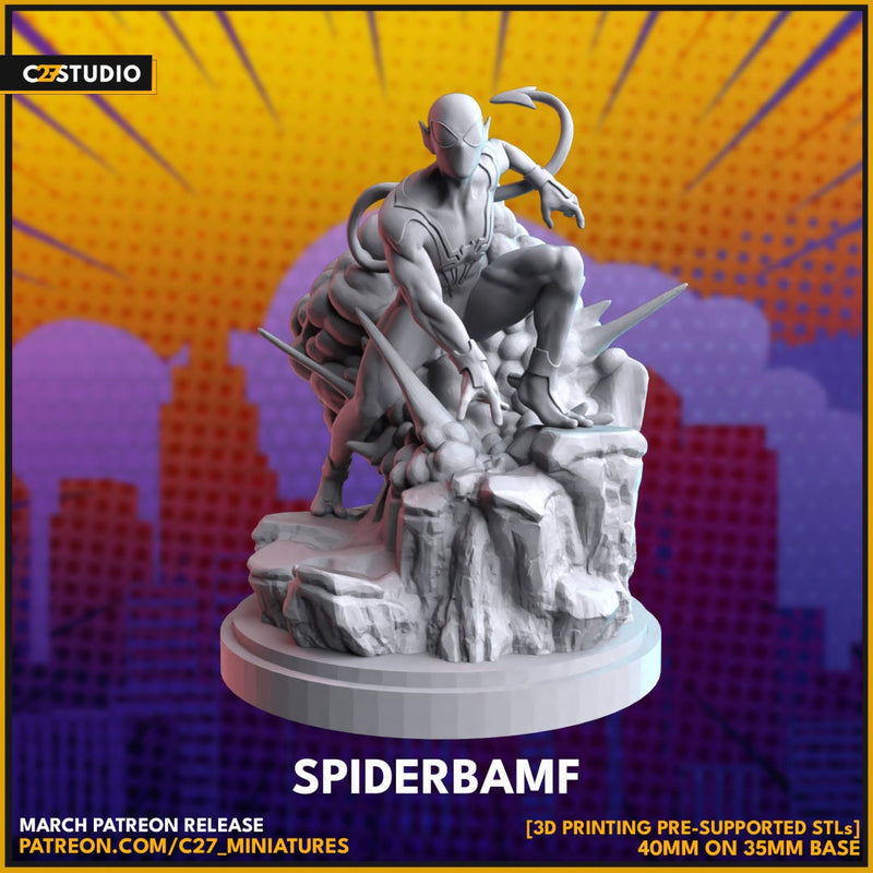 Uncanny Spiderman 40mm Scale Miniature | Crisis Protocol Proxy | C27