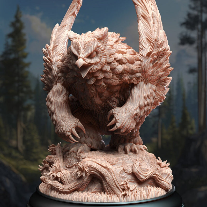 Northern Masked Owlbear - Sonatus Noctursa | DM Stash | DnD | Fantasy | Miniature