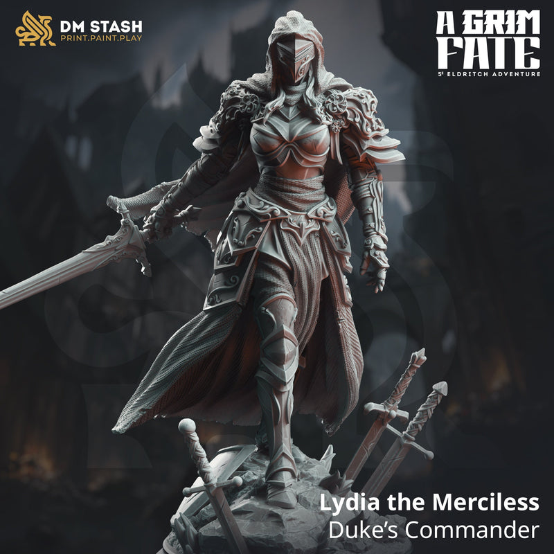 Commander Knight - Lydia the Merciless | DM Stash | DnD | Fantasy | Miniature