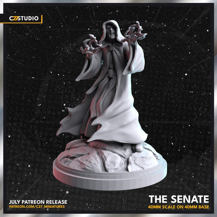 Palpatine (40mm Scale on 40mm Base) | Shatterpoint Proxy | C27