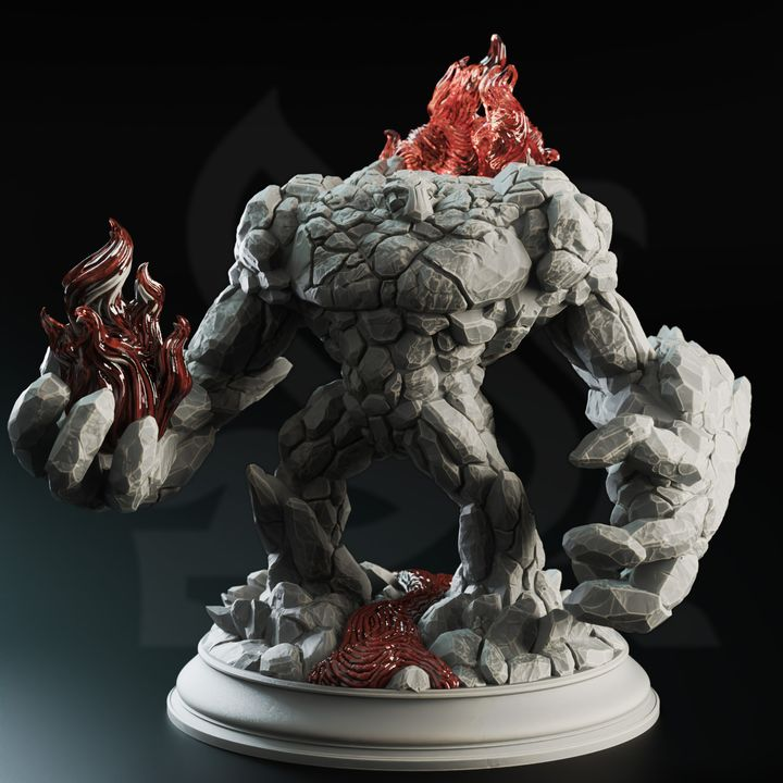 Elemental Golems - The Three Faces | DM Stash | DnD | Fantasy | Miniature