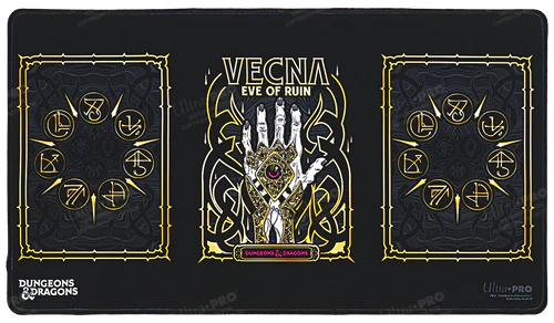 Vecna: Eve of Ruin - Black Stitched Playmat for Dungeons & Dragons