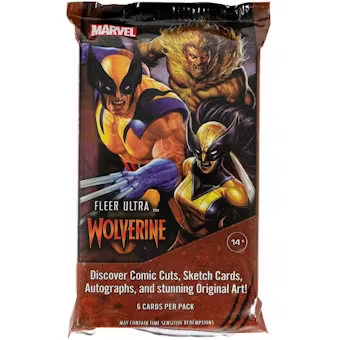 Marvel Fleer Ultra Wolverine Trading Cards Hobby Pack (Upper Deck 2024)