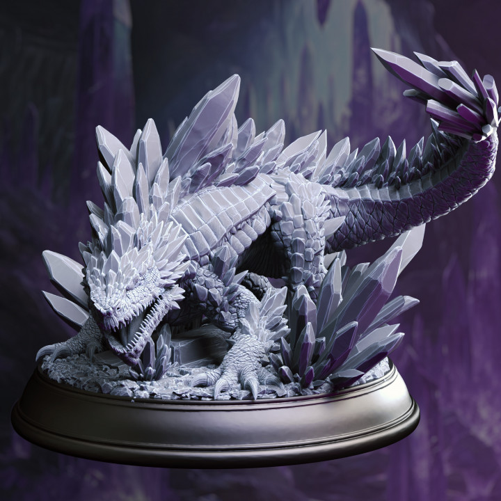 Crystal Lizard - Salansi | DM Stash | DnD | Fantasy Miniature