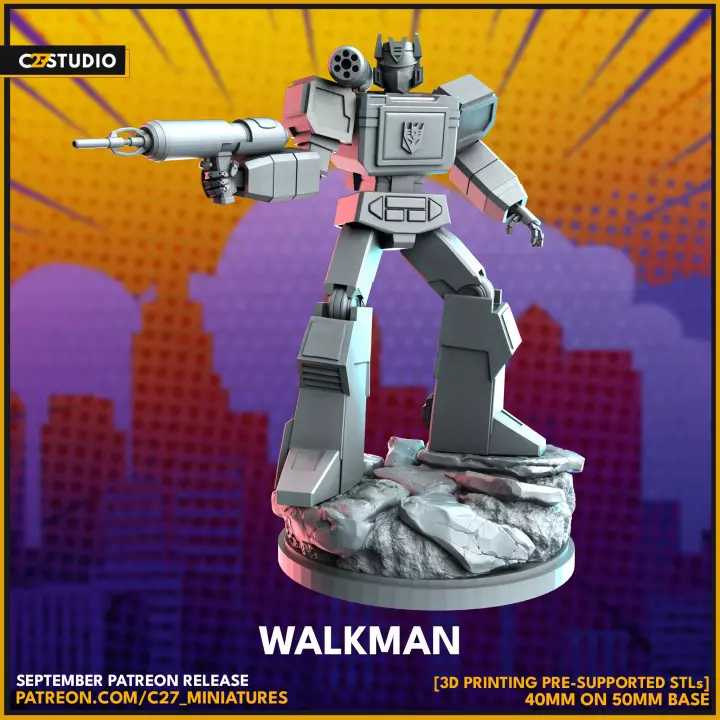 Soundwave (Transformers) 40mm Scale Miniature | Crisis Protocol Proxy | C27