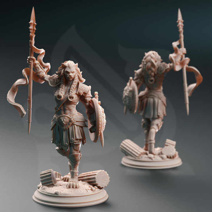 Lioness Gladiator - Aktara Adrientem | DM Stash | DnD | Fantasy Miniature