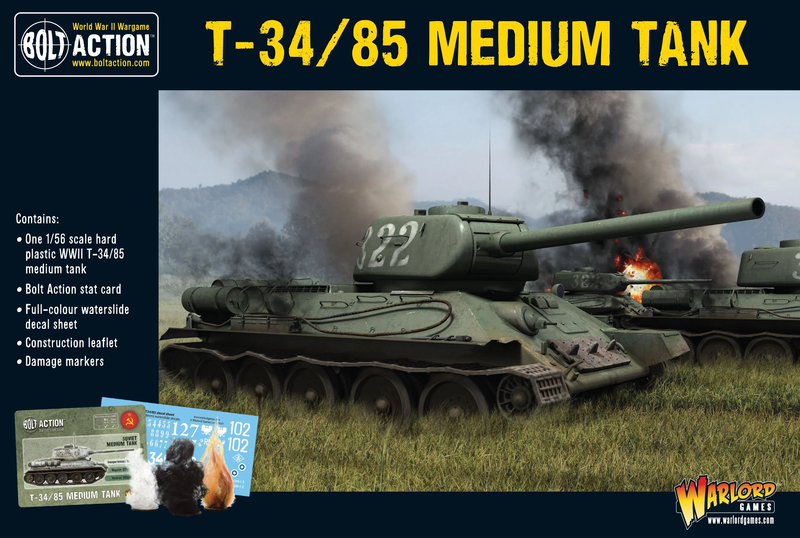 Bolt Action: Russian Army - T-34/85 Soviet Medium Tank