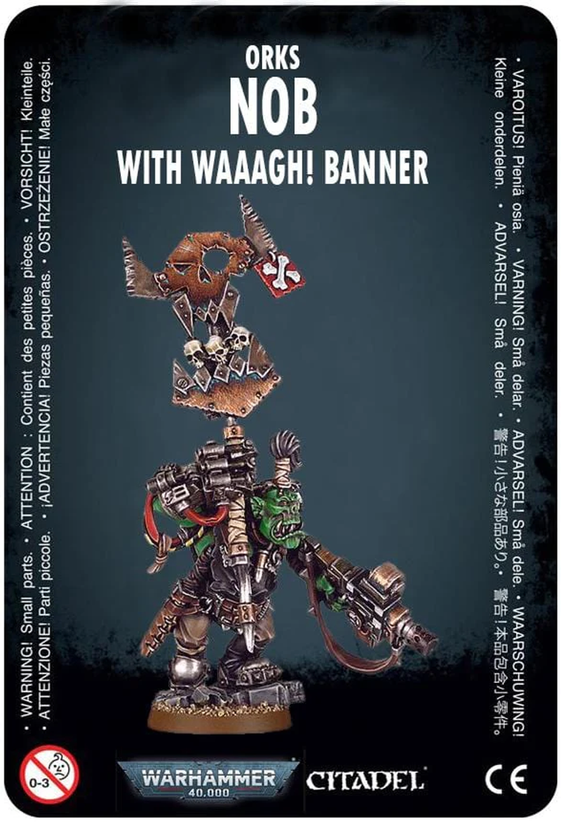 Warhammer 40k: Orks - Nob With Waaagh! Banner