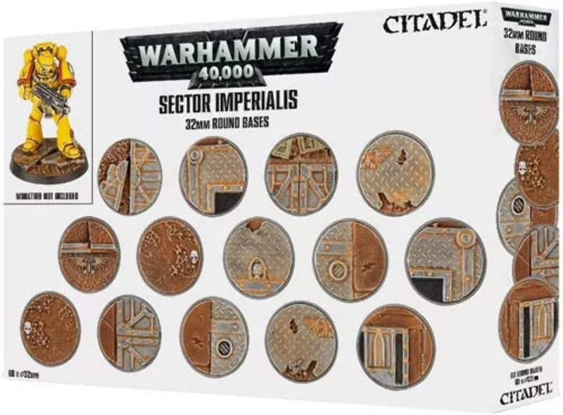 Warhammer 40k: Sector Imperialis 32mm Round Bases