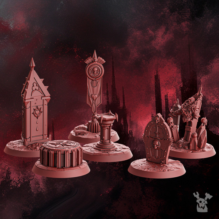 Crimson Wings Objective Markers | DakkaDakka | Grim Dark | Fantasy | One Page Rules