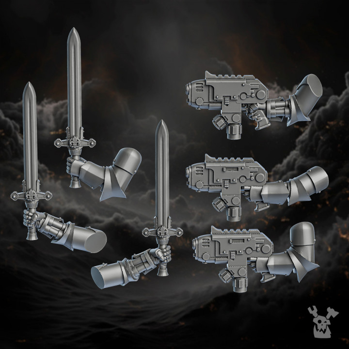 Order of Repentance Robotic Arms Set | DakkaDakka | Grim Dark | Fantasy | One Page Rules