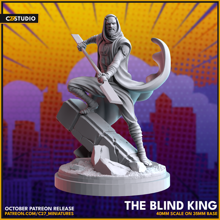 King Daredevil 40mm Scale Miniature | Crisis Protocol Proxy | C27 (Copy)