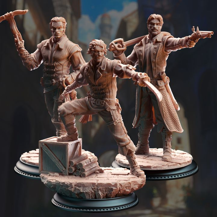 Bandit Swashbuckler Thugs - Rossa Cartel Enforcers | DM Stash | DnD | Fantasy | Miniature