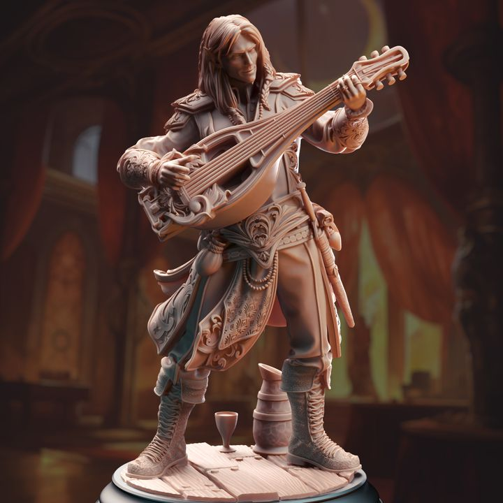 Elven Fortune Bard - Ereviel Eight Toes | DM Stash | DnD | Fantasy | Miniature