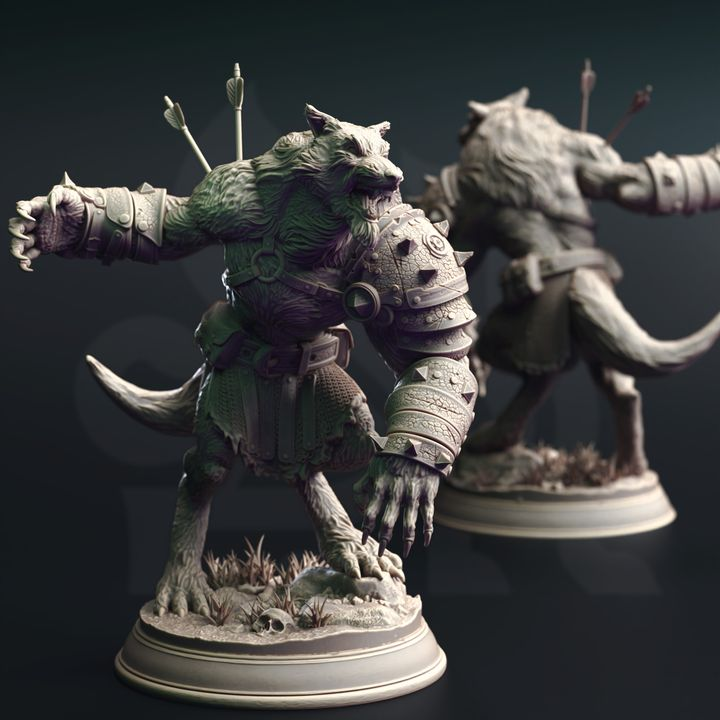 Werewolf Warriors | DM Stash | DnD | Fantasy | Miniature